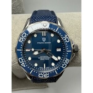 Pagani Design Automatic PD-1667 Working Mens Watch 42MM 8" Blue Dial